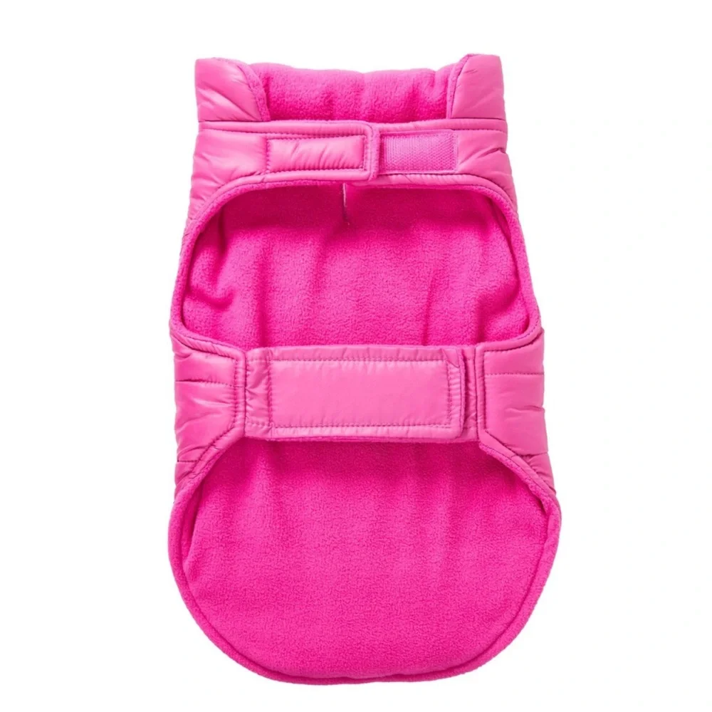 Top Paw Dog Coat Winter Puffer Jacket Fleece Lined Berry Pink XS NWT